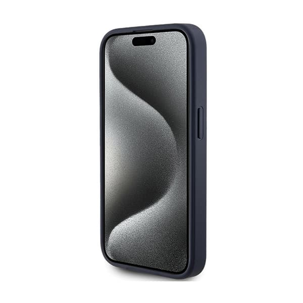 Guess 4G Triangle Metal Logo - iPhone 15 Pro cover (blå)