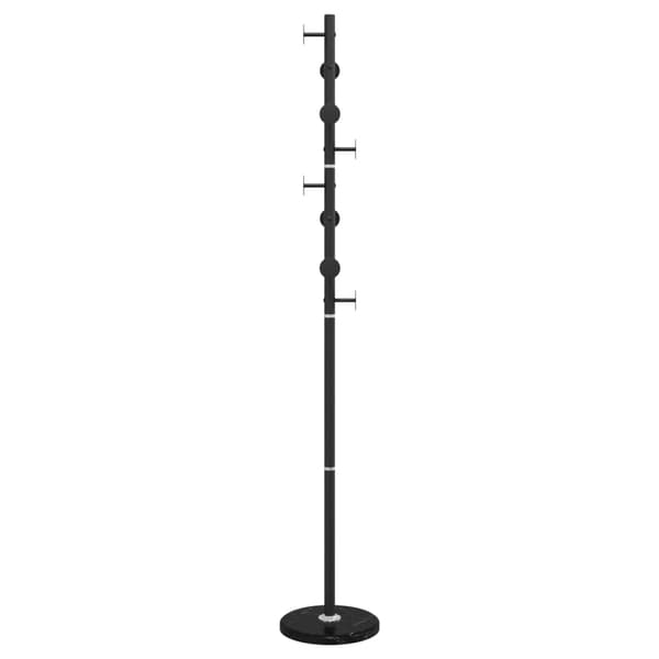 vidaXL stående knagerække sort 176 cm malet jern