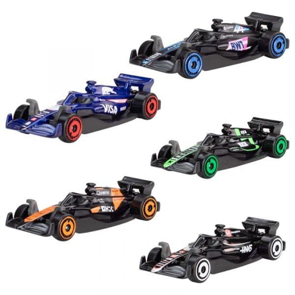 HOT WHEELS FORMULA 1 F1 5-PACK JGF58