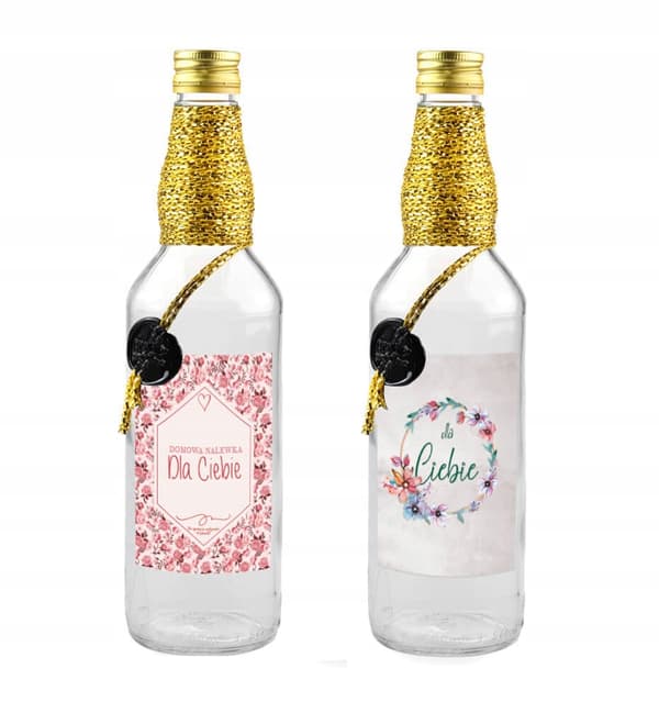 HÅNDDEKOREREDE FLASKE MONOPOL 500ml LIKØR