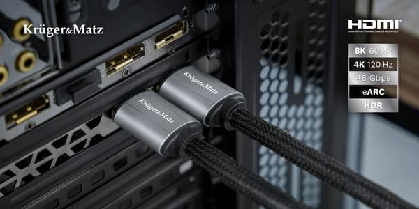 HDMI-kaapeli Kruger&Matz 8K, 300 cm