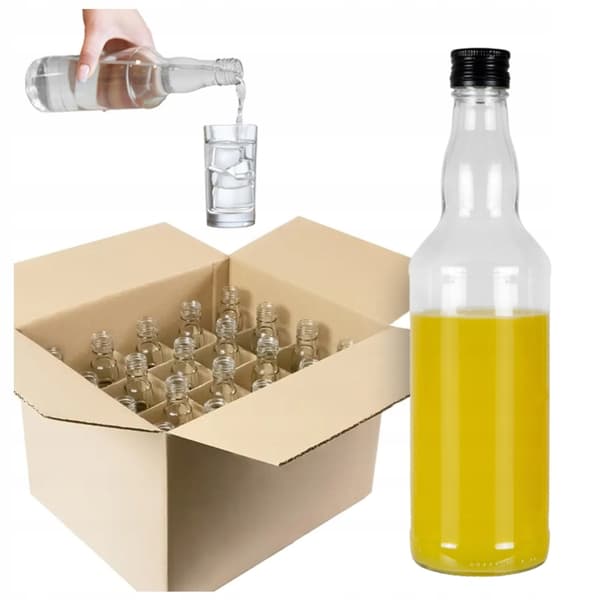 20x Monopoly-flasker 0,5l låg + GRID monopoly 500ml til vodka