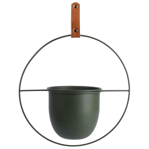 Riippuva metalliruukki vihreä 30x30 cm