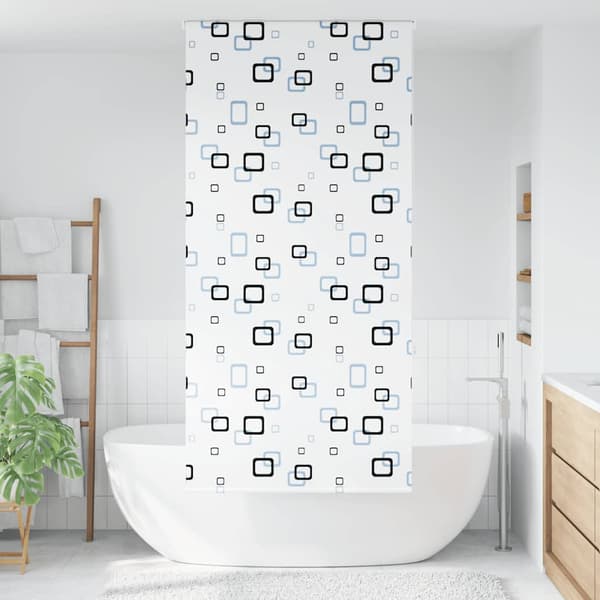 vidaXL Duschrullgardin 90x240 cm Tygbredd 86 cm