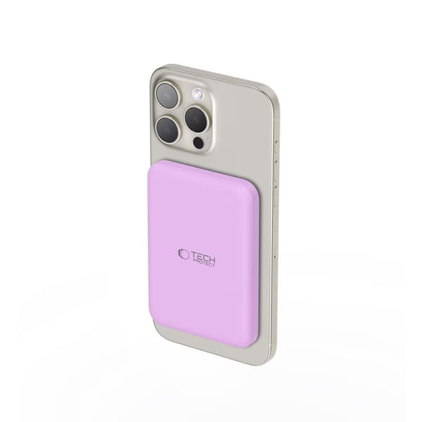 TECH-PRECT PB10 LIFEMAG MAGSAFE -VARAPANKKI 5000 mAh LILAN VÄRI