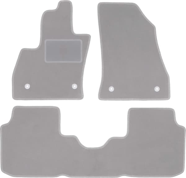 Grå bilmåtter til Fiat 500L minivan (2012-)
