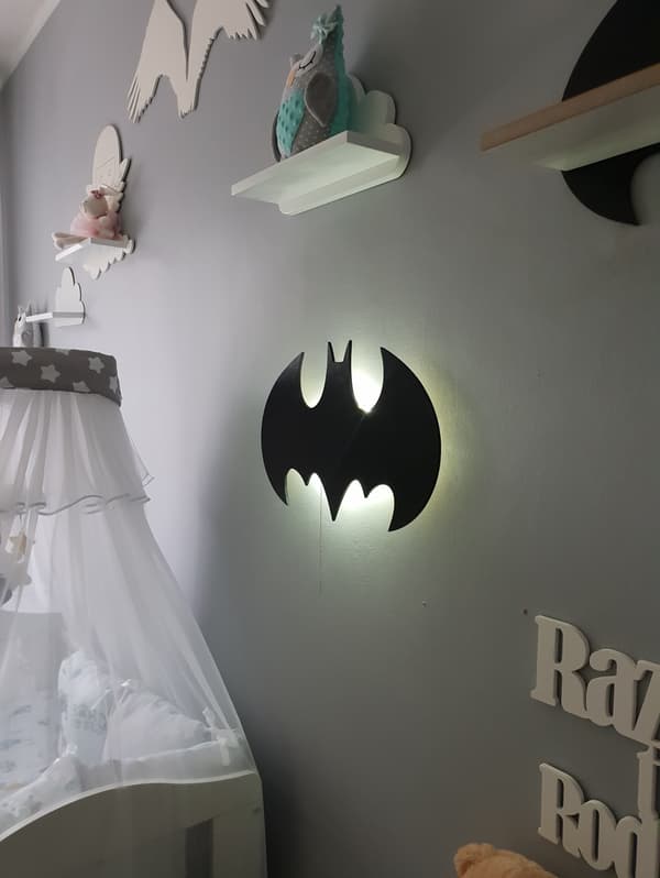 BATMAN LED batteridrevet natlampe