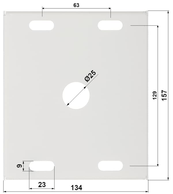 MONTERINGSPLATTA BM-130X160/ECO