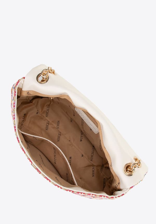 Wittchen dam crossbody-väska med flätad kedja, multifärg, polypropen