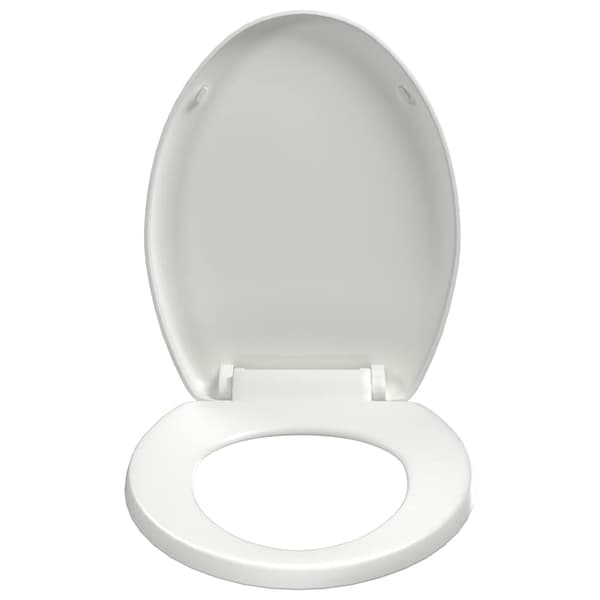 vidaXL Toalettsits, mjukstängande, med snabbkoppling, vit