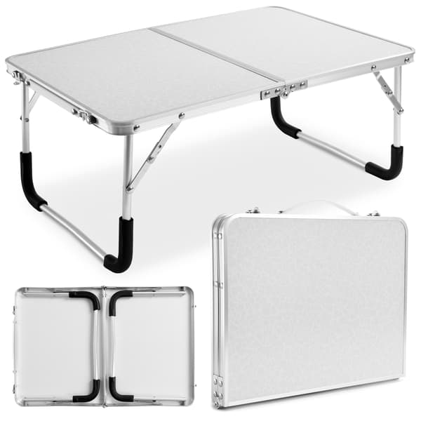 MARCO campingbord, hvid, kuffert