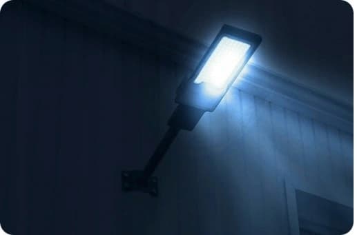 Gadelampe til mast, til facader, 2000W, kraftig lampe, projektør, halogen