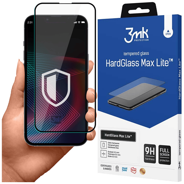 Apple iPhone 14 Pro – 3mk HardGlass Max Lite Svart
