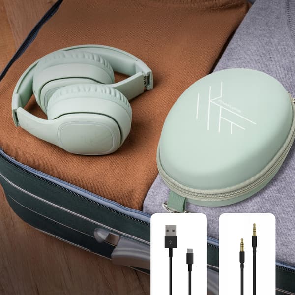 PowerLocus P7 Mint Over-Ear Bluetooth Hovedtelefoner AUX BT Mikrofon 50 timer