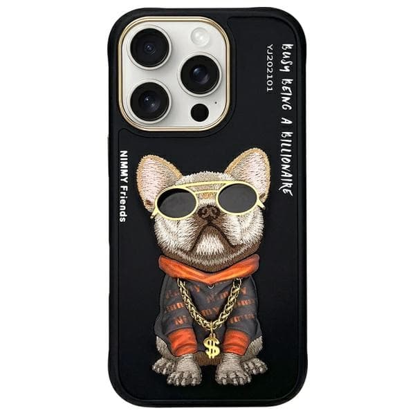 Nimmy iPhone 16 Pro Max 6.9 Cover Sort/Sort Briller Cool Hund