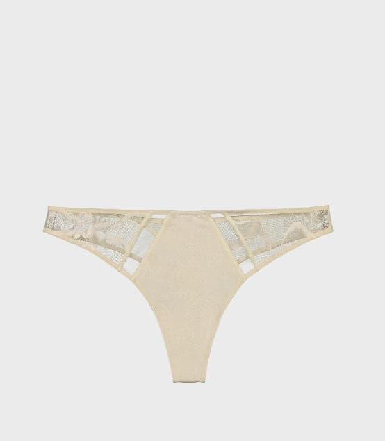 Calvin Klein dam beige spetsstring M