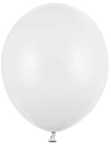 Balony Strong 27cm Pastell Ren vit 100st.