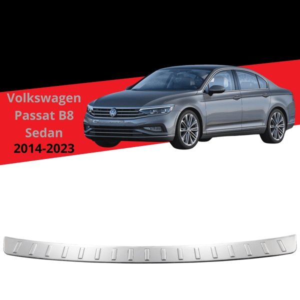 Stötfångarskydd rostfritt stål krom Volkswagen Passat B8 2015-2019