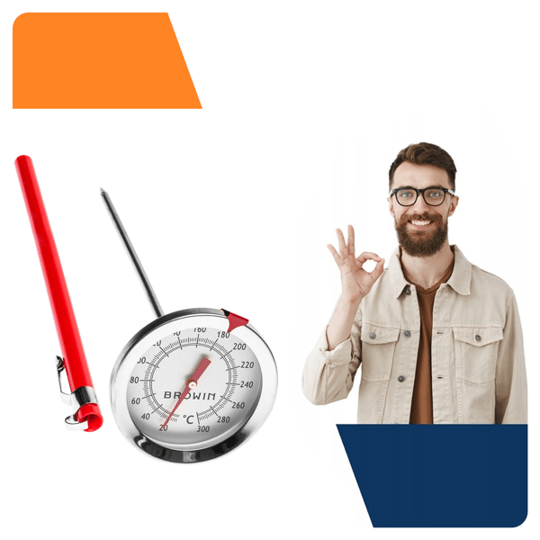Matlagningstermometer för bakning - vred, 0-300°C