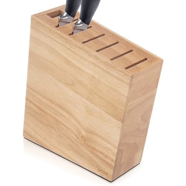Knivstativ med fagdeling træ