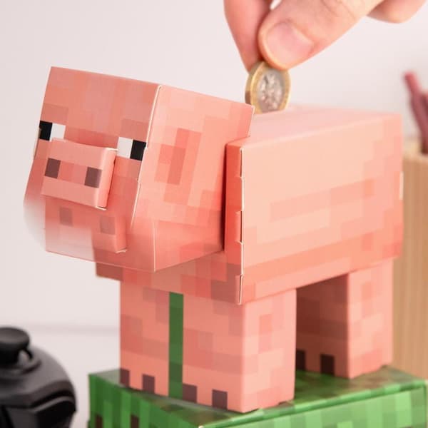 Model Sparegris til selvmontering - Minecraft