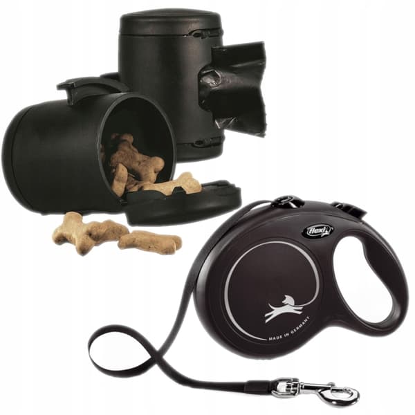 Flexi automatisk line New Classic 8m - 50kg + Multi Box beholder til godbidder