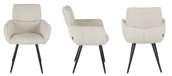VERBA polstret lænestol, beige stof