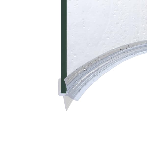 Tätning för halvrund duschkabin dörr båge DK13 5mm 2x40cm