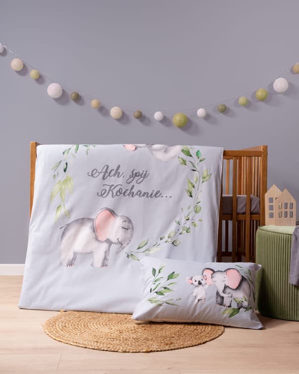 Bambus sengetæppe Elephant 100x135 detexpol