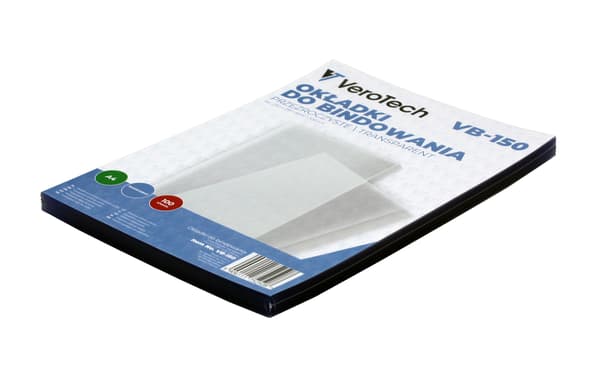 Verotech VB-150 transparente frontbindbetræk 100 stk.