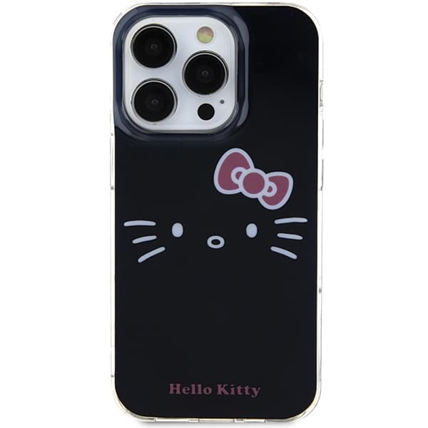 Hello Kitty HKHCP14XHKHLK iPhone 14 Pro Max 6.7 sort/sort hårdt cover IML Kitty Face