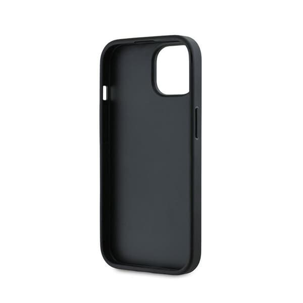 Karl Lagerfeld Diagonal Quilted Script - iPhone 15 / 14 / 13 -suojakuori (musta)