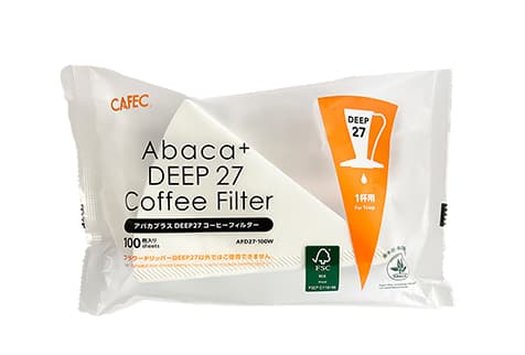 Papirfiltre til kaffe Cafec Deep 27 Abaca+ 100 stk
