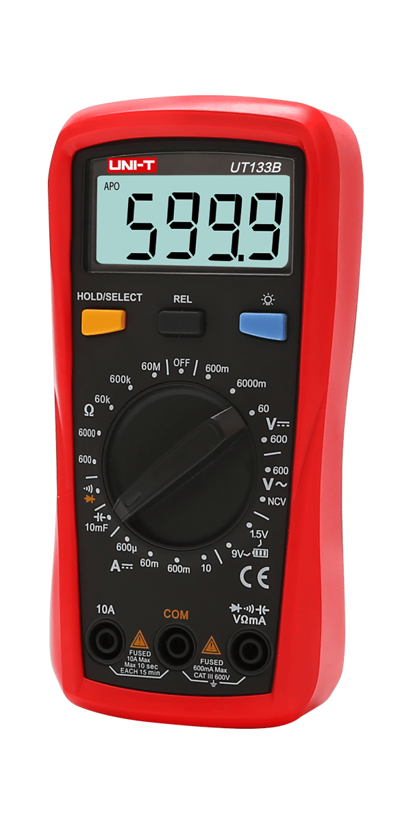 Multimeter Uni-T UT133B batteritest