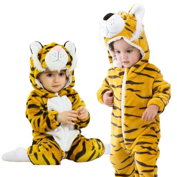 Heldragt til baby Tiger 80 cm: 65-75 cm