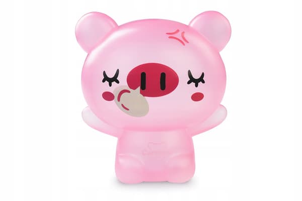 sparegris til børn besparelse pink PVC åben 15 cm