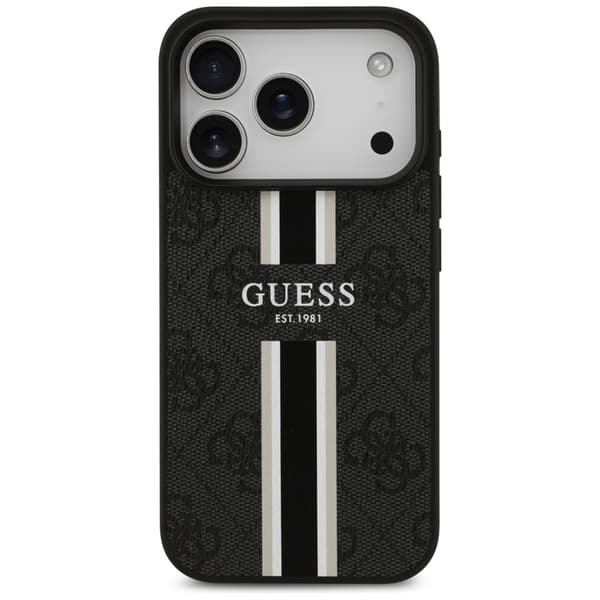 Guess 4G Printed Stripes MagSafe - iPhone 17 Pro cover (sort)