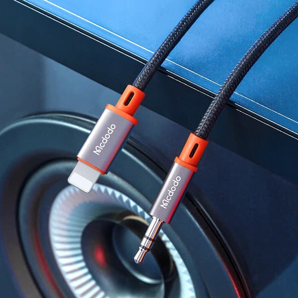 MCDODO AUX-KABEL TIL IPHONE X 14 LIGHTNING MINI JACK ADAPTER 1M