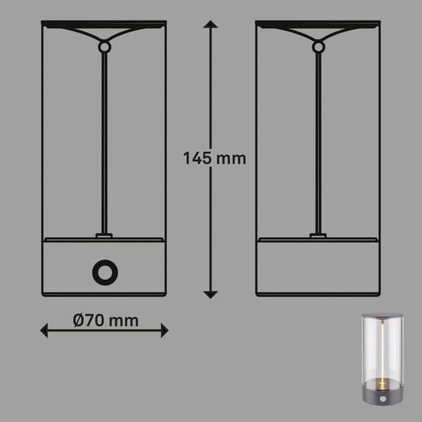 Trådlös USB LED-bordslampa - dekorativ Sovrum Vardagsrum