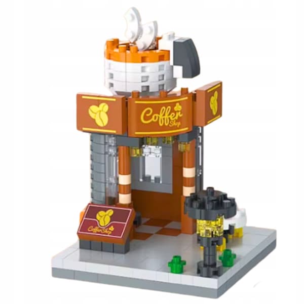 Byggset liten butik café kaffe 269 delar