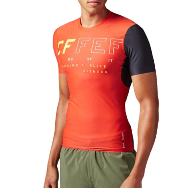 Miesten REEBOK RCF SS COMPRESSION TOP M treenipaita