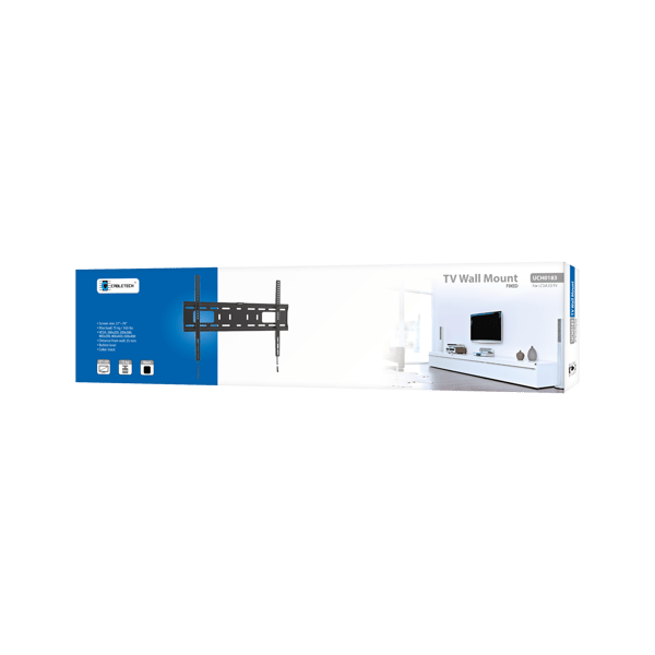 Cabletech TV-teline 37"-70" kiinteä 50kg vesivaaka