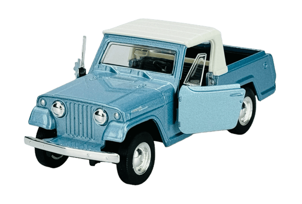 WELLY OLD TIMER 1967 JEEP JEEPSTER COMMANDO PICKUP BLÅ 1:34 43826
