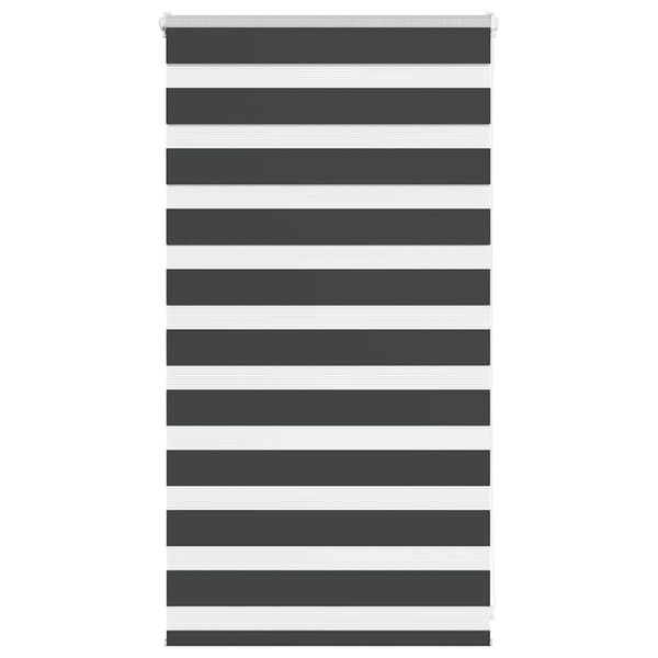 vidaXL zebragardin, sort, stofbredde 80,9 cm, polyester