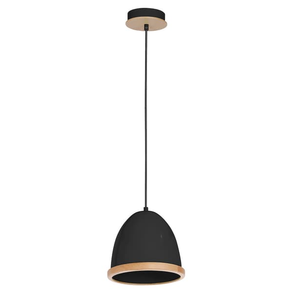 HÆNGELAMPE STUDIO 1 E27 SORT TRÆ MILAGRO MLP8852