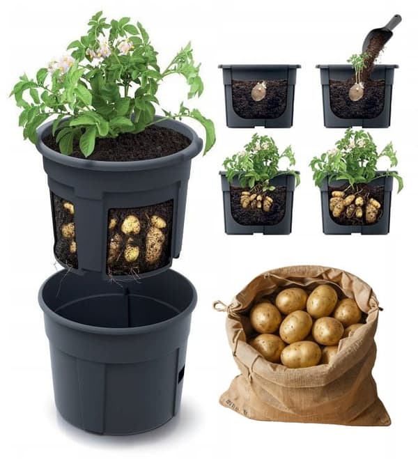 Kruka för odling och plantering Ekopotatis och grönsaker 28 l