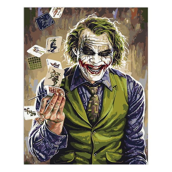Målning med siffror Joker i väst 40 x 50 cm