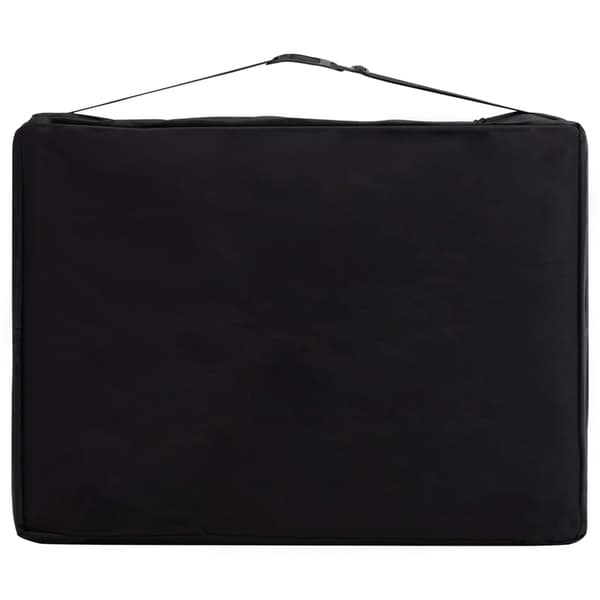 vidaXL foldbart massagebord, 2-zoner, træ, sort og hvid