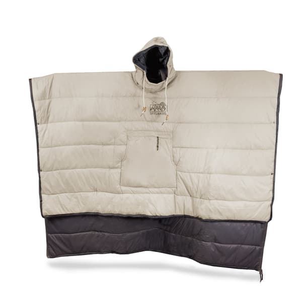 OFFLANDER CAMPINGPONCHO ISOLERAD VATTENTÄT KHAKI