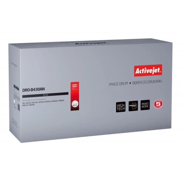 Activejet-trumma för OKI 43979002 DRO-B430N svart, 25000 sidor